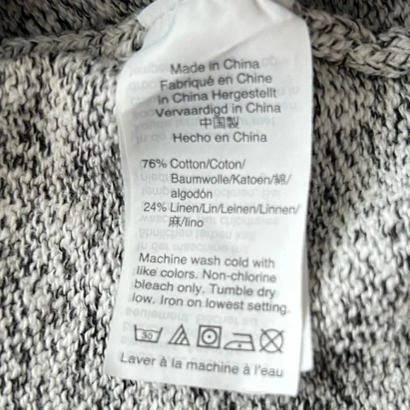 Madewell Marled Gray Knit Sweater Top Oversized Small - Picture 6 of 8